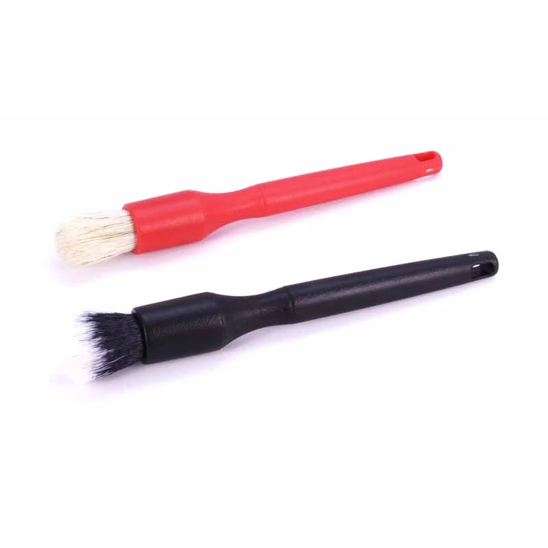 Detail Factory Crevice Brush Set Black Synthetic/Red Boar