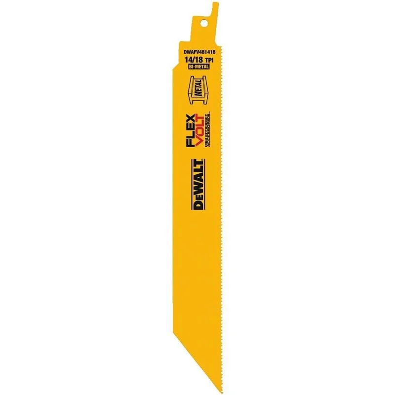 Dewalt FLEXVOLT DW 8″ 14/18TPI Metal Recip Blade 5PK #DWAFV481418