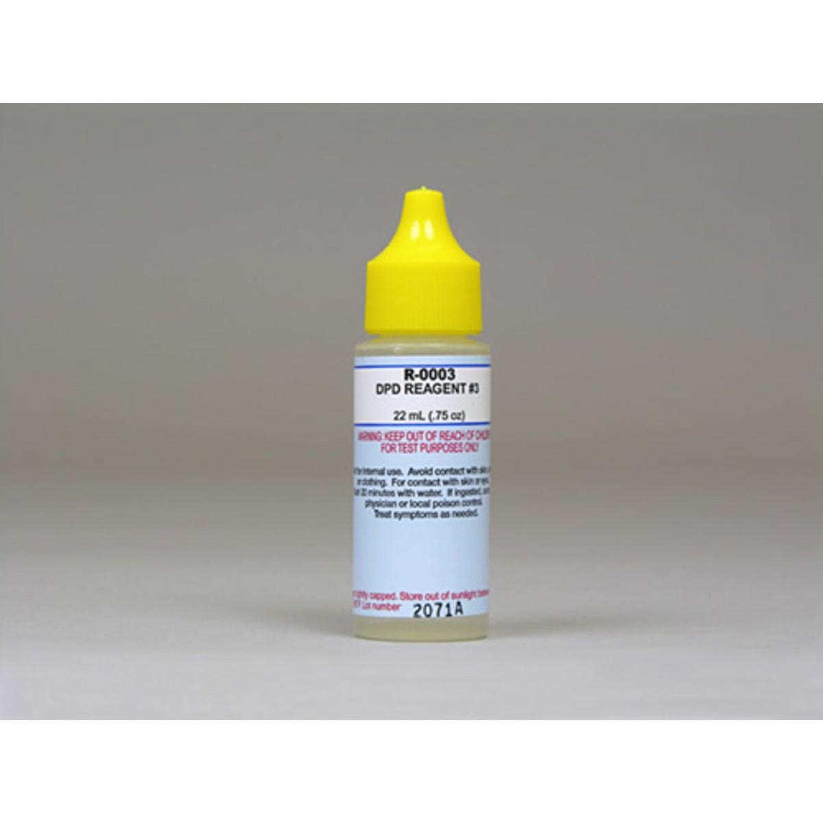 DPD Reagent For Pool Water Testing | #3 | 3/4 Oz PET Dropper Bottle | 1 Bottle | Taylor