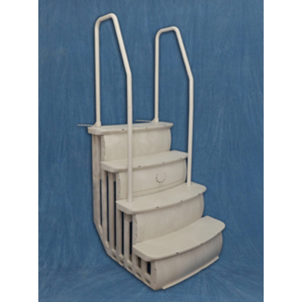 Drop-In Step | Main Access | Easy Entry 36 Inch Drop-In Step | Heavy-Duty Pool Accessory | Dual Handrails