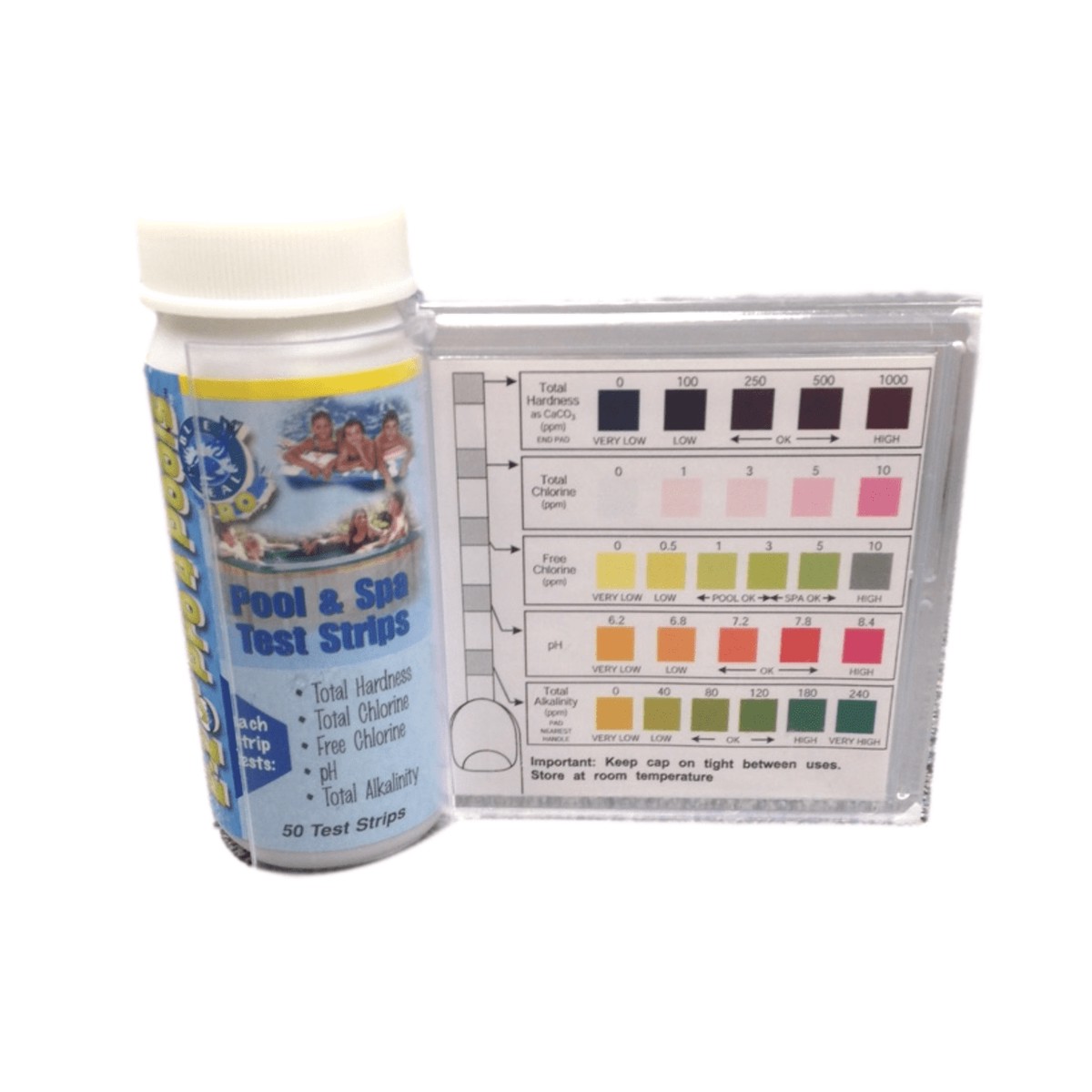 E-Z Pro 5 in 1 Premium Swimming Pool Test Strips - 50 Pack