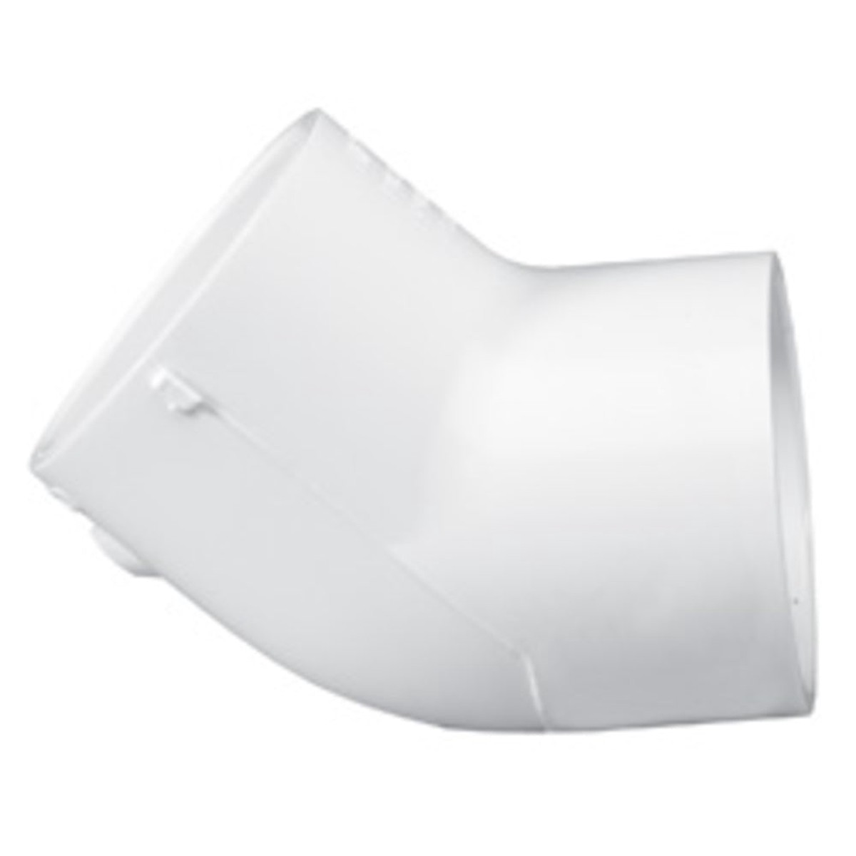 Elbow | AquaFlow | 8 Inch White PVC Elbow 45 Degree Schedule 40