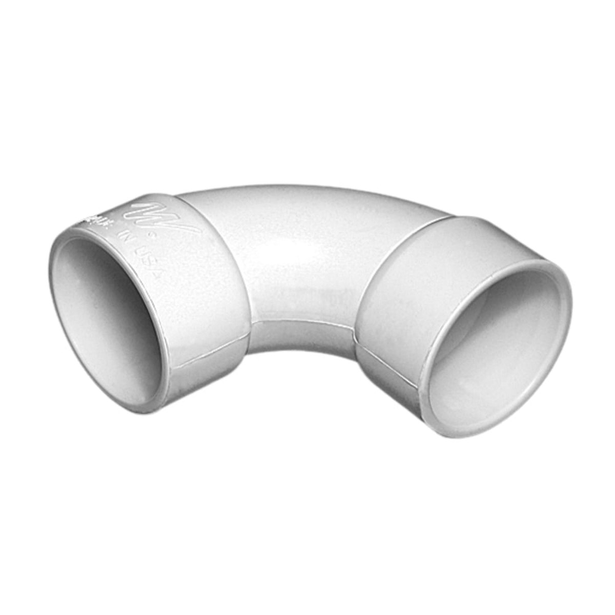 Elbow Connector | AquaForge | PVC Elbow 2-Socket Sweep | Heavy-Duty | Pool Connector