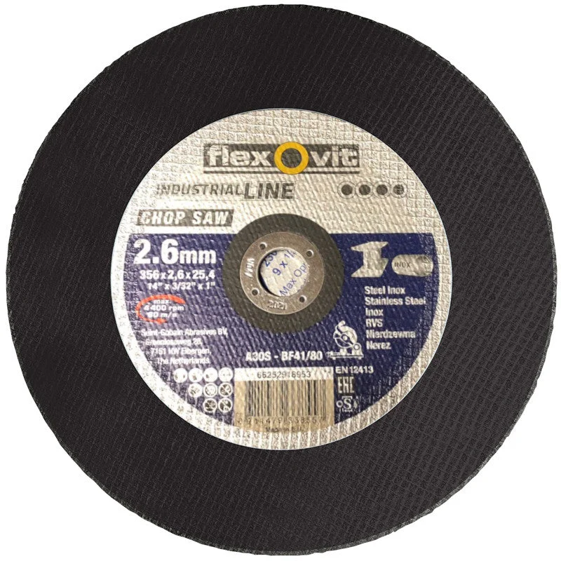 Flexovit Chop Saw Cutting Disc Steel/Stainless