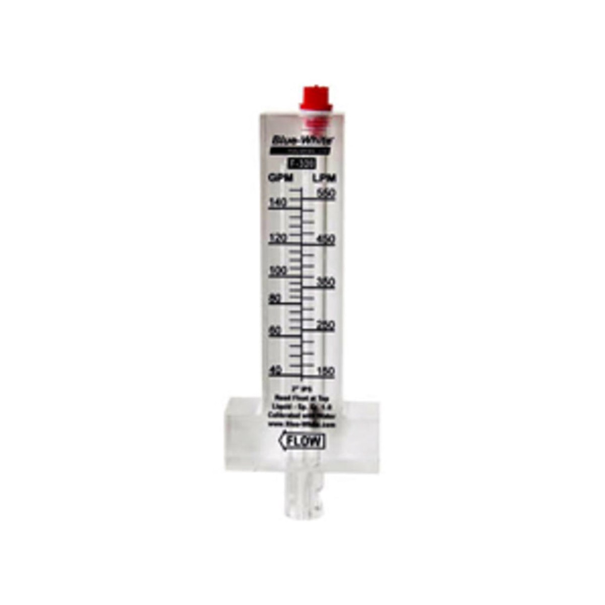 Flowmeter | Blue-White | F30600P | 6 Inch PVC Pipe, Inline Flowmeter | For Pool System Repairs