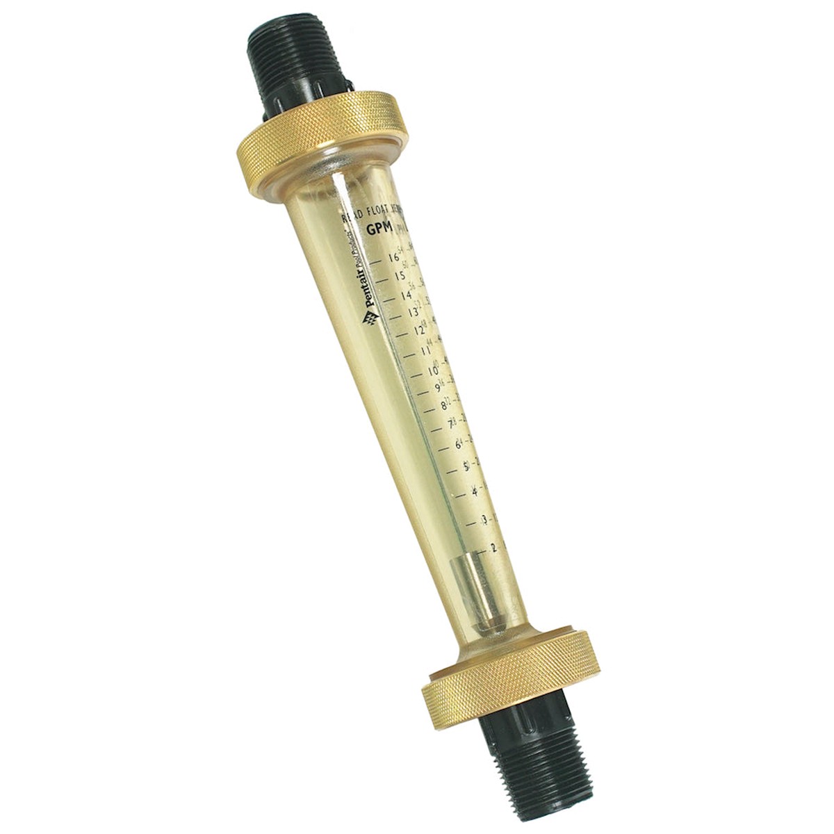 Flowmeter | Pentair | Small Body Flowmeter | 3/4 Inch Nylon Threaded End | 2-16 GPM