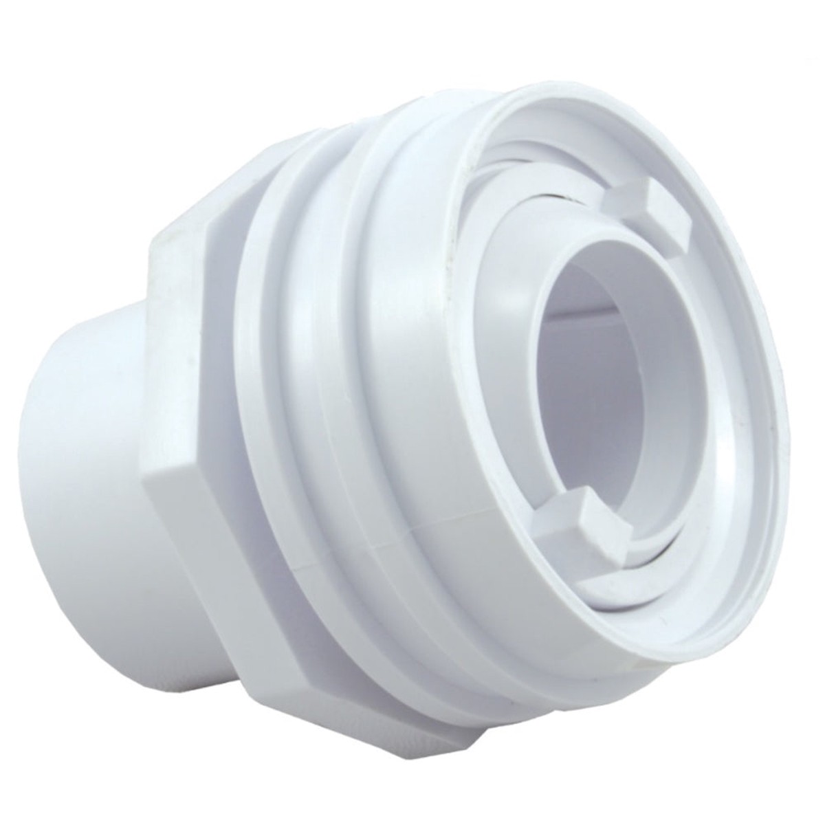Flush Mount Return Fitting | CMP | N/A | 1.5in PVC, White, No Power, Chemical Resistant, DIY