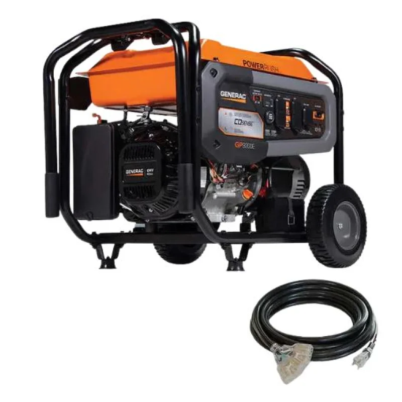 Generac 7971 GP9200E Portable Gas Generator w/ Cord and COsense (Factory Reconditioned)