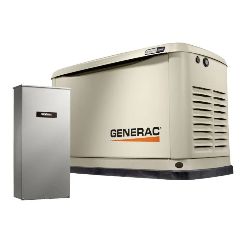 Generac Guardian 14kW Standby Generator w/200 amp Transfer Switch 7225