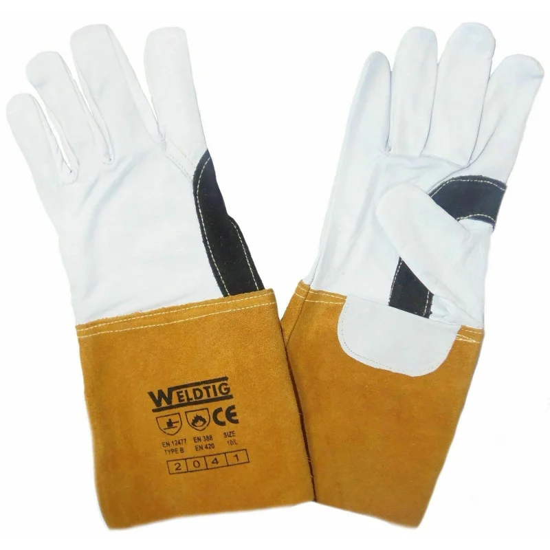 Gold Tig Gauntlet Gloves