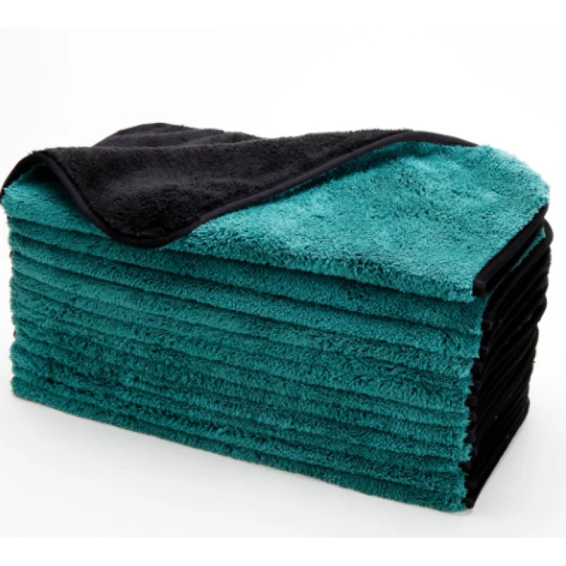 Golden State Dual-Faced Deluxe Buffing Towel, 820 GSM, 16×16 Inch