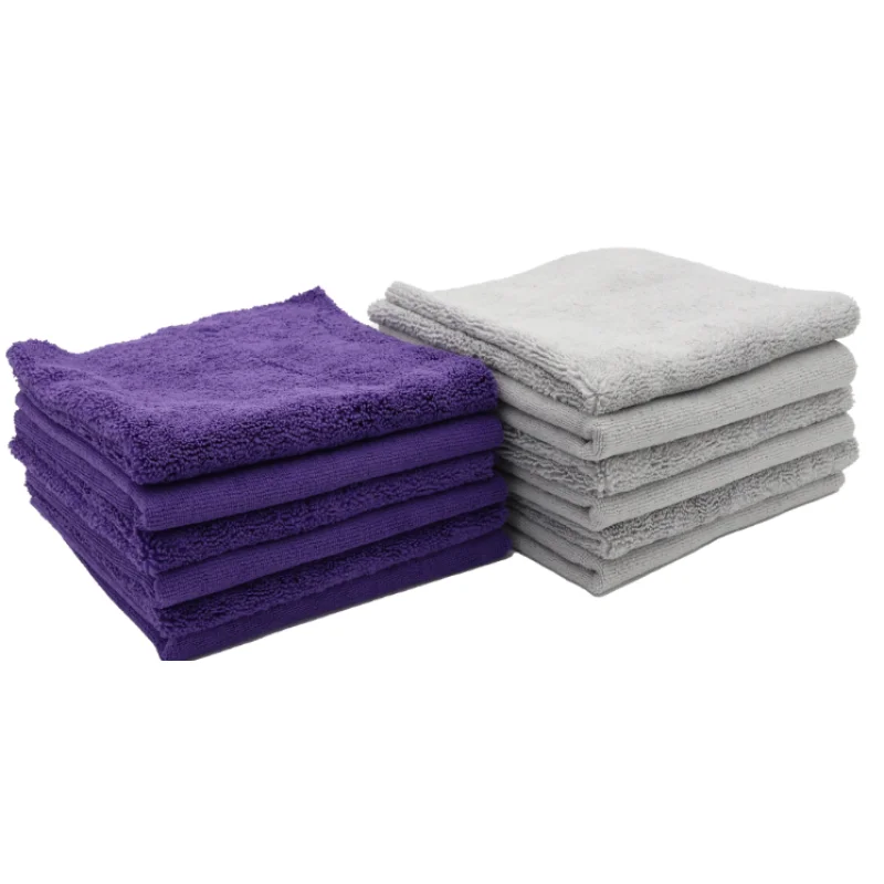 Golden State Edgeless Elite Drying Towel, 380 GSM Purple/Grey