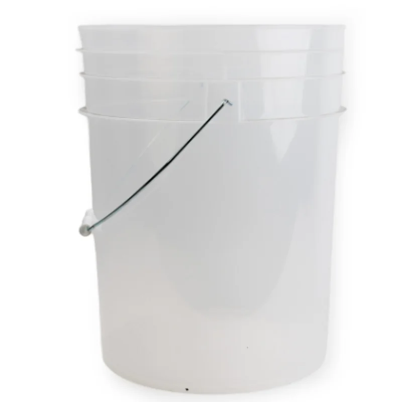 Golden State Plastic Pail Translucent Bucket 5 Gallon Clear