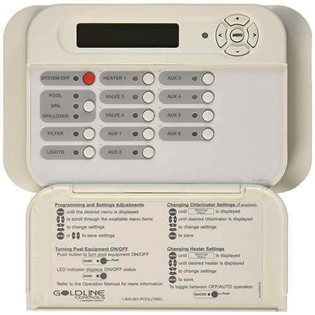 Hayward Goldline AQL2-WW-PS-8 ProLogic Wired Remote Display/Keyboard Replacement