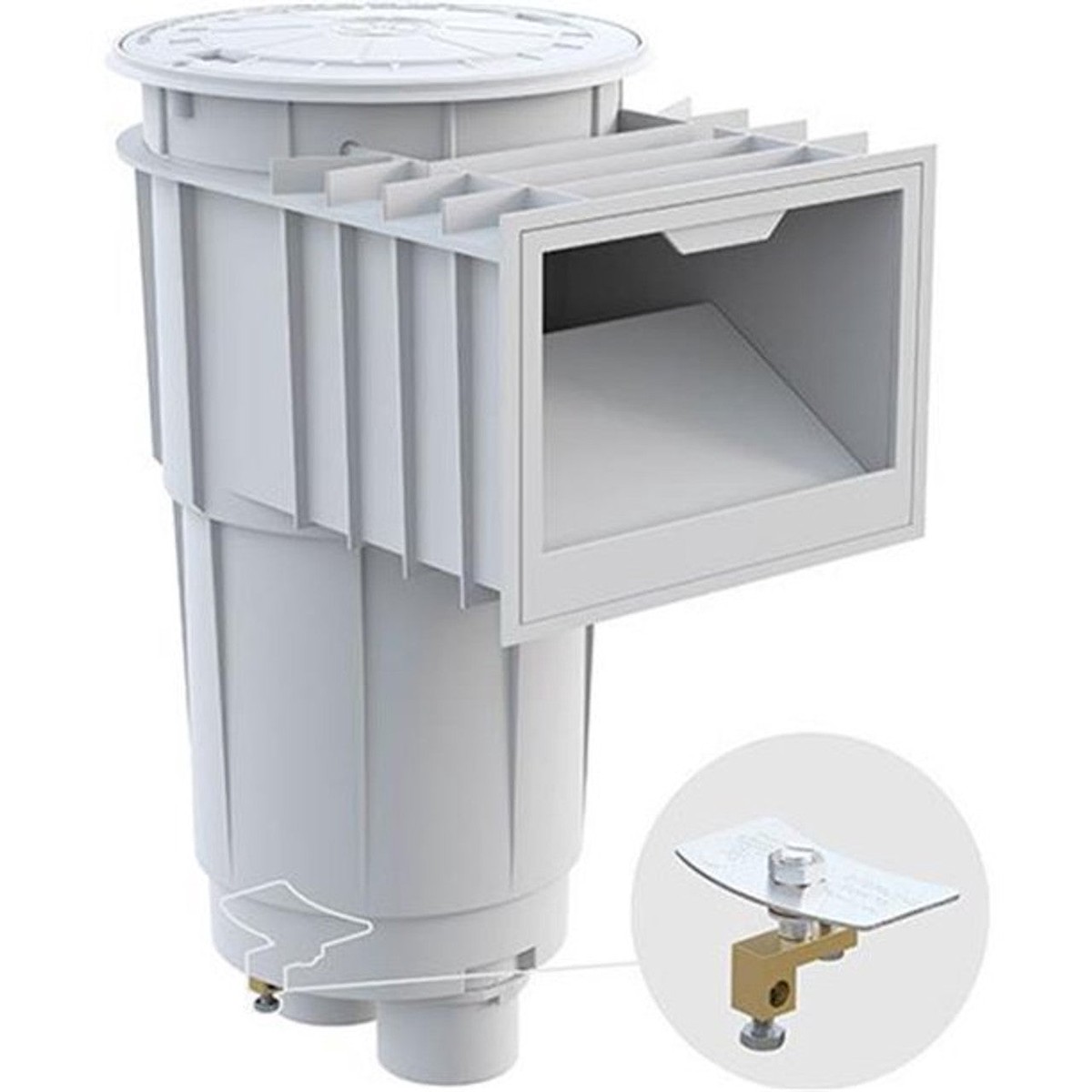 HAYWARD SkimMaster 2" x 2.5" White Skimmer SP1072S2