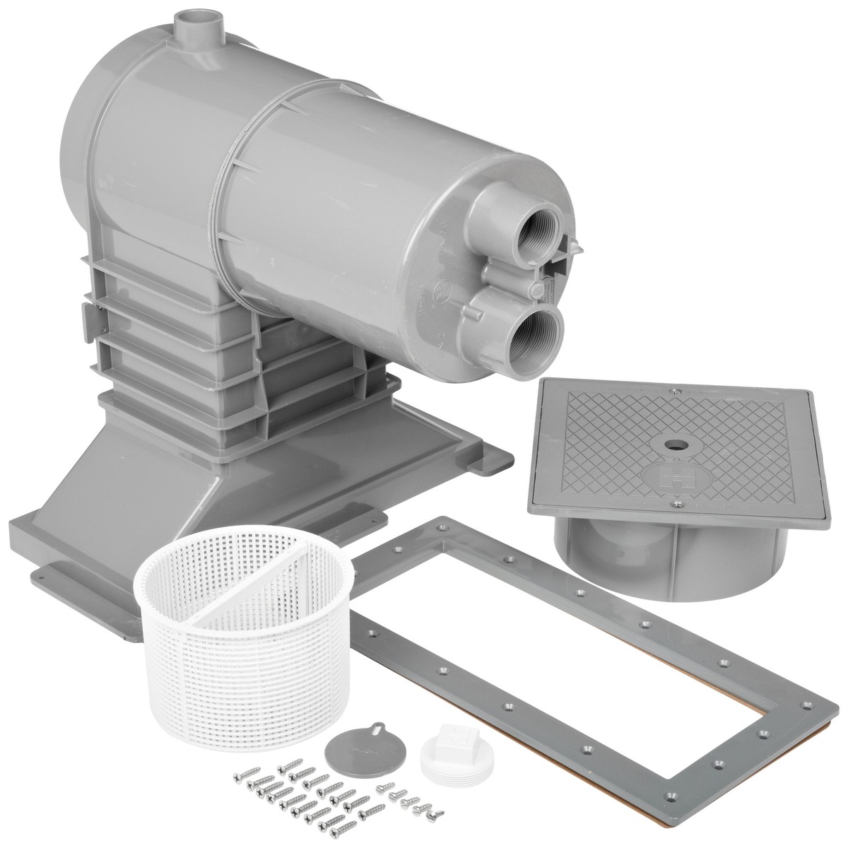 Hayward SP10852OMDGR 1-1/2-Inch FIP Dark Gray Wide Track Auto-Skim Skimmer with Outside Mount