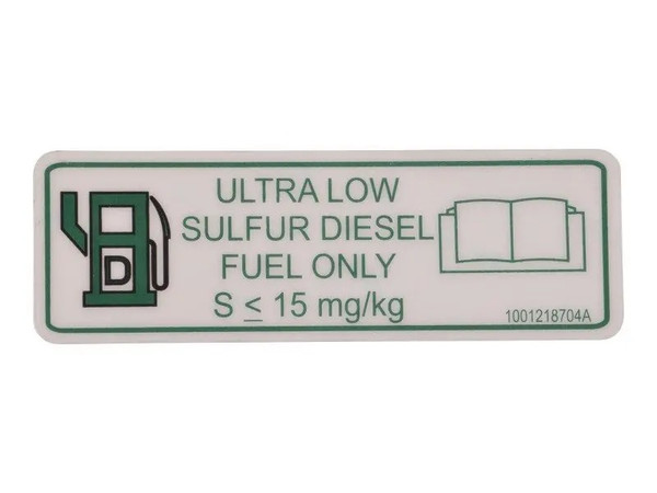 JLG Part # 1001218704 | DECAL,ULTRA LOW SULFUR DIESEL, EA