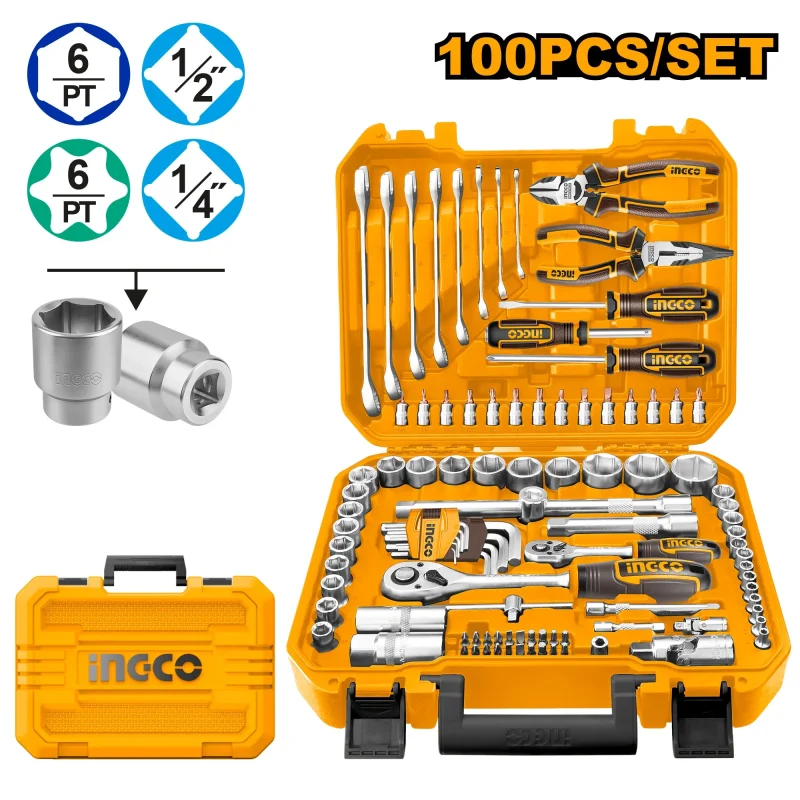 Ingco 100 Pcs Hand Tool SetModel HKTHP21001