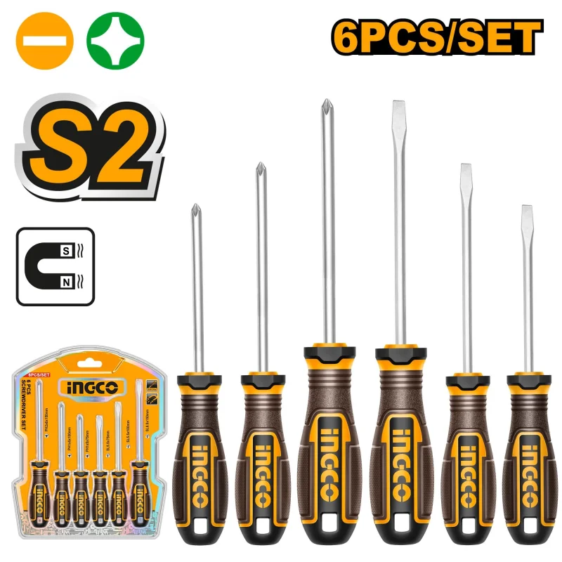 INGCO 6 Pcs Screwdriver SetHKSDS0628