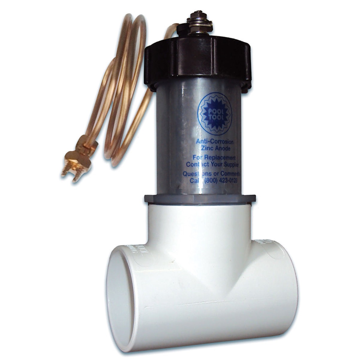 Inline Zinc Anode | Pool Tool | PT104D | Heavy Duty Corrosion Shield For Saltwater Systems
