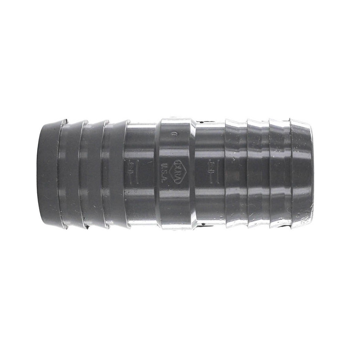 Insert Coupling | AquaTech | 1 1/4 Inch Insert Style Gray PVC | Heavy Duty | Pool Plumbing Fitting