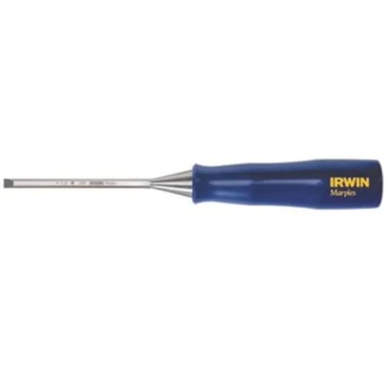 Irwin wood chisel available in sizes : 1/4, 3/8, 1/2, 5/8, 3/4 inches