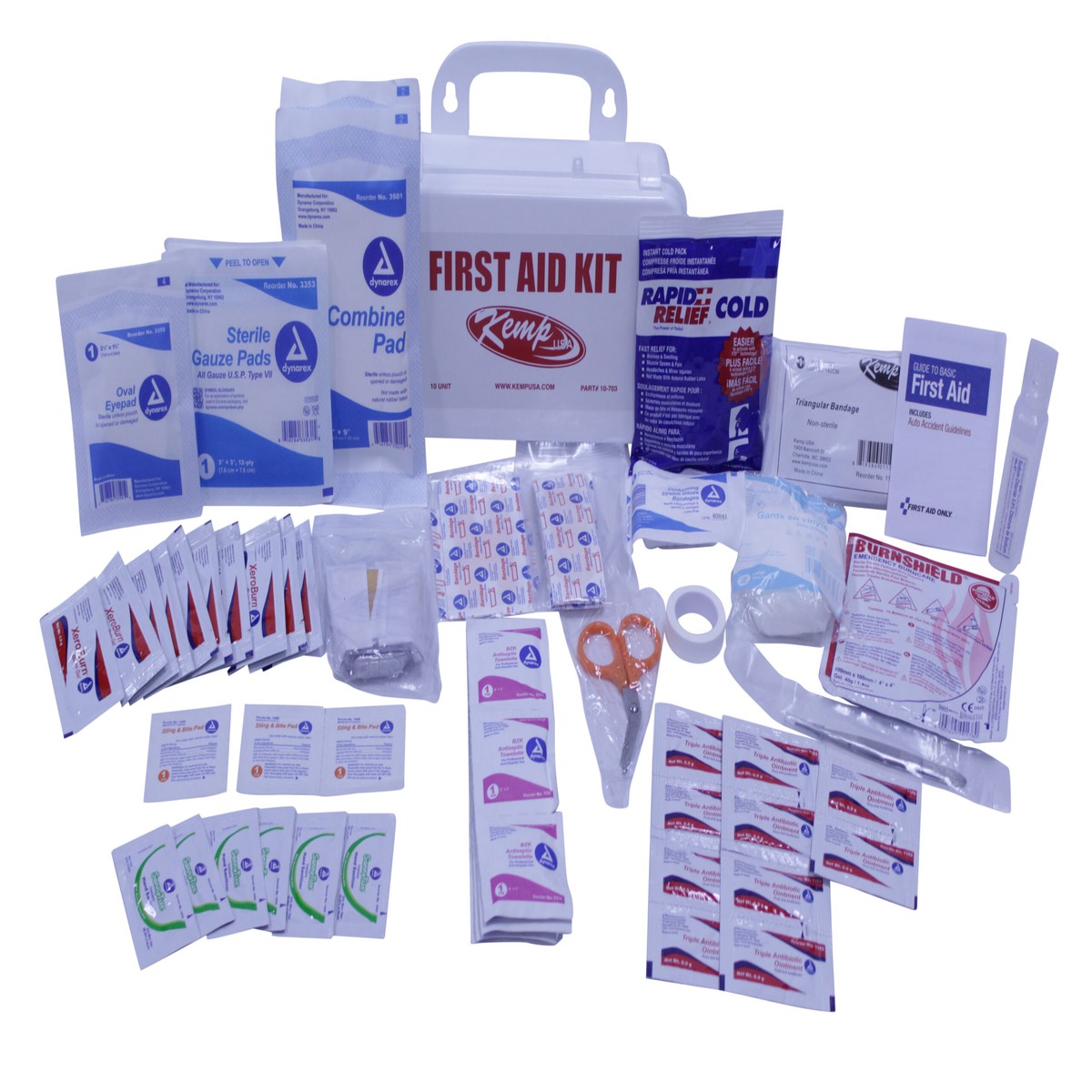 KEMP 10 Person 10 Unit First Aid Kit
