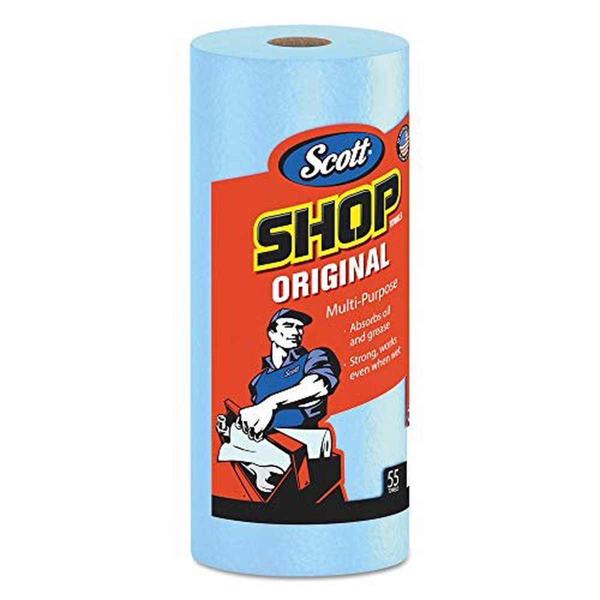 Kimberly-Clark Professional 75130 Scott Shop Towels with 55 per Roll, Blue (Pack of 30)