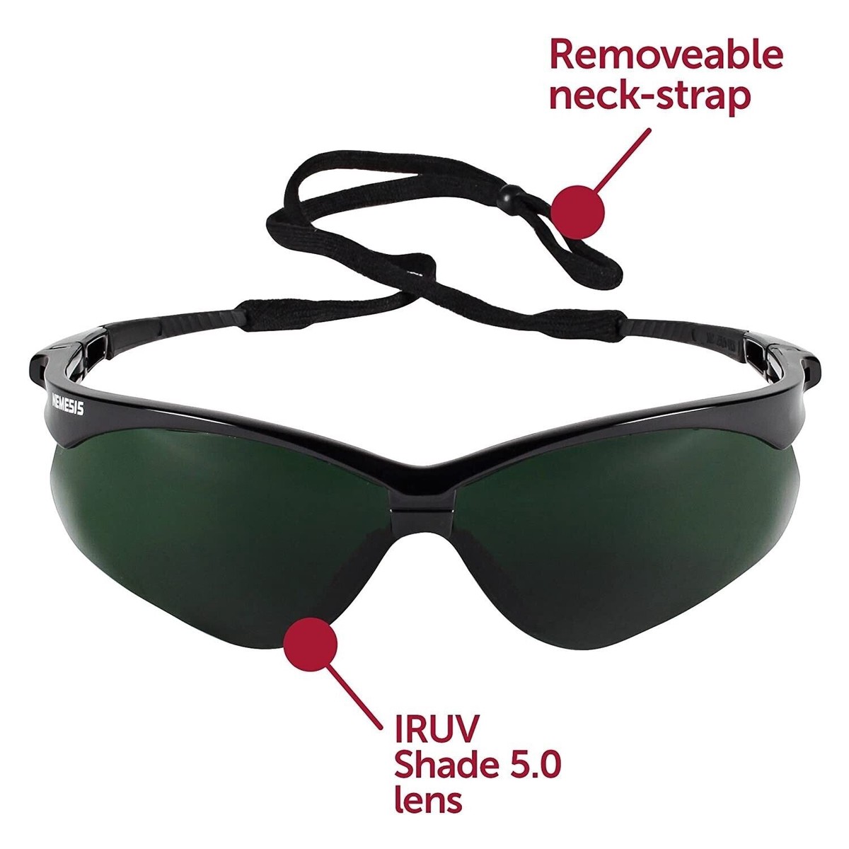 KleenGuard V30 Nemesis Safety Glasses (25671), 12 Pairs