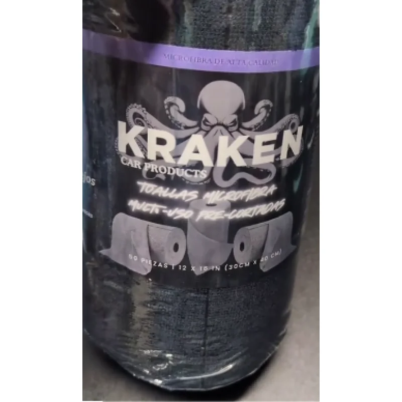 Kraken Toallas Microfibra Multi-Uso Pre-Cortadas