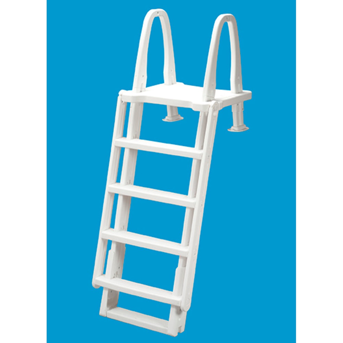 Ladder | ABG | Ocean Blue Ladder | Aluminum Heavy Duty Outdoor Safety Ladder for ABG Pools | UVR Rated