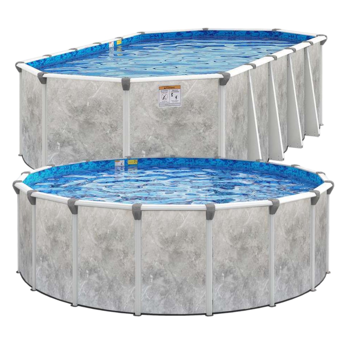 Majestic Resin Family Swimming Pool Includes Heavy Duty Pool Liner