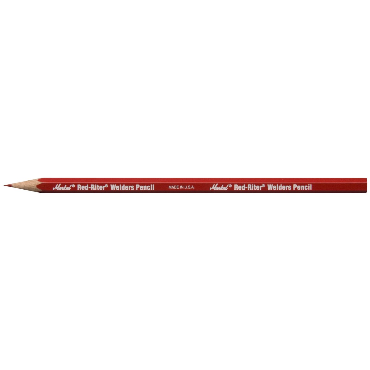 Markal 96100 Red-Riter Welders Pencil for Torch-Resistant Marks During Metal Layout and Fabrication, Red (Pack of 12) Made in USA