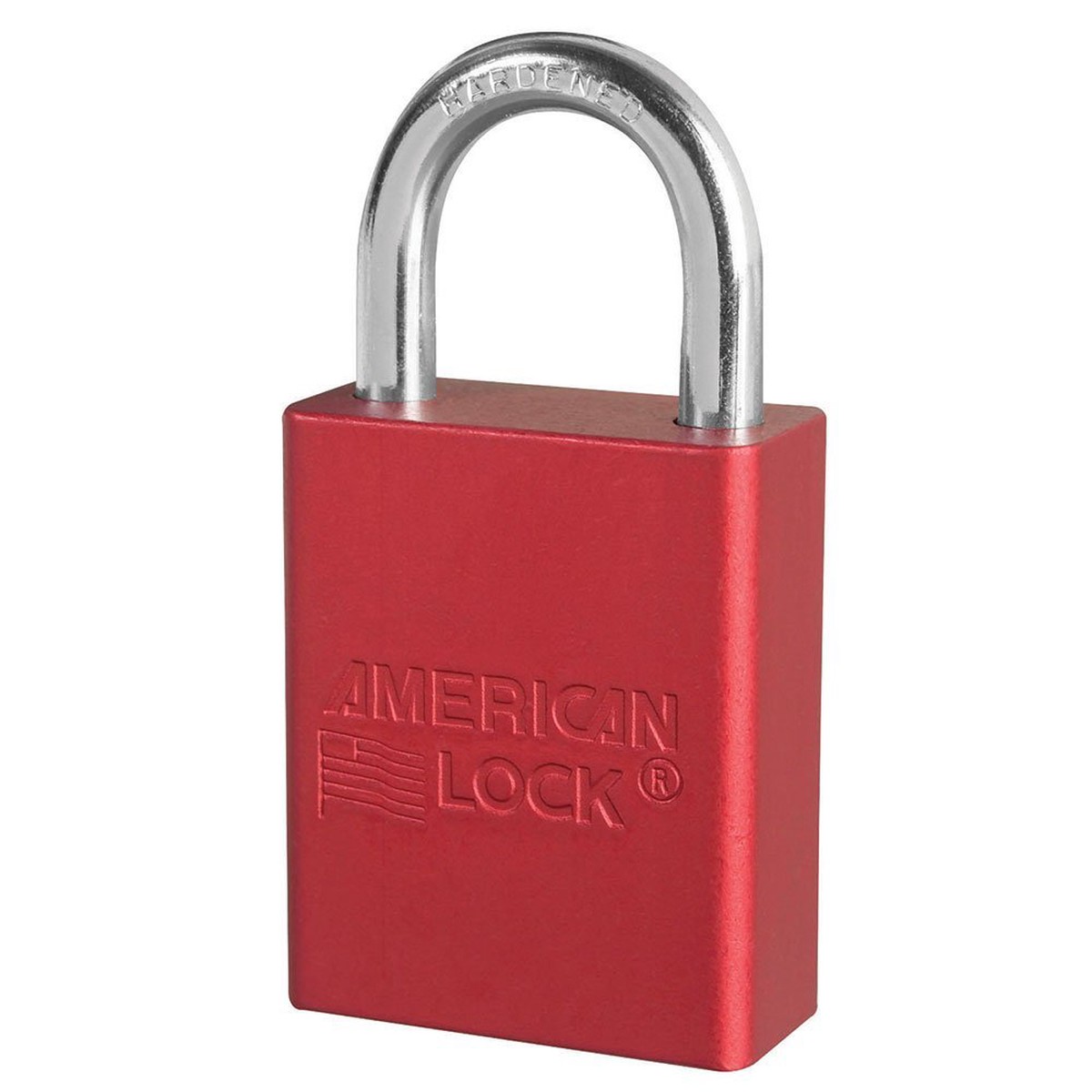 Master Lock A1105RED Aluminum Red Safety Padlock with 1/4" X 1" Shackle (Pack of 6)