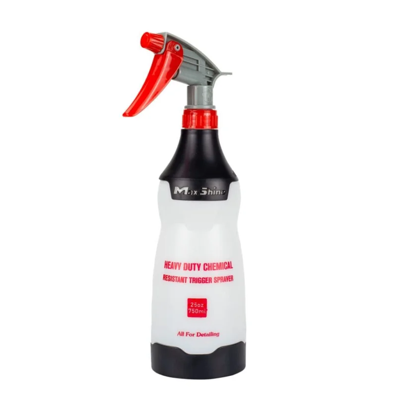 MaxShine 25oz Heavy Duty Spray Bottle Red