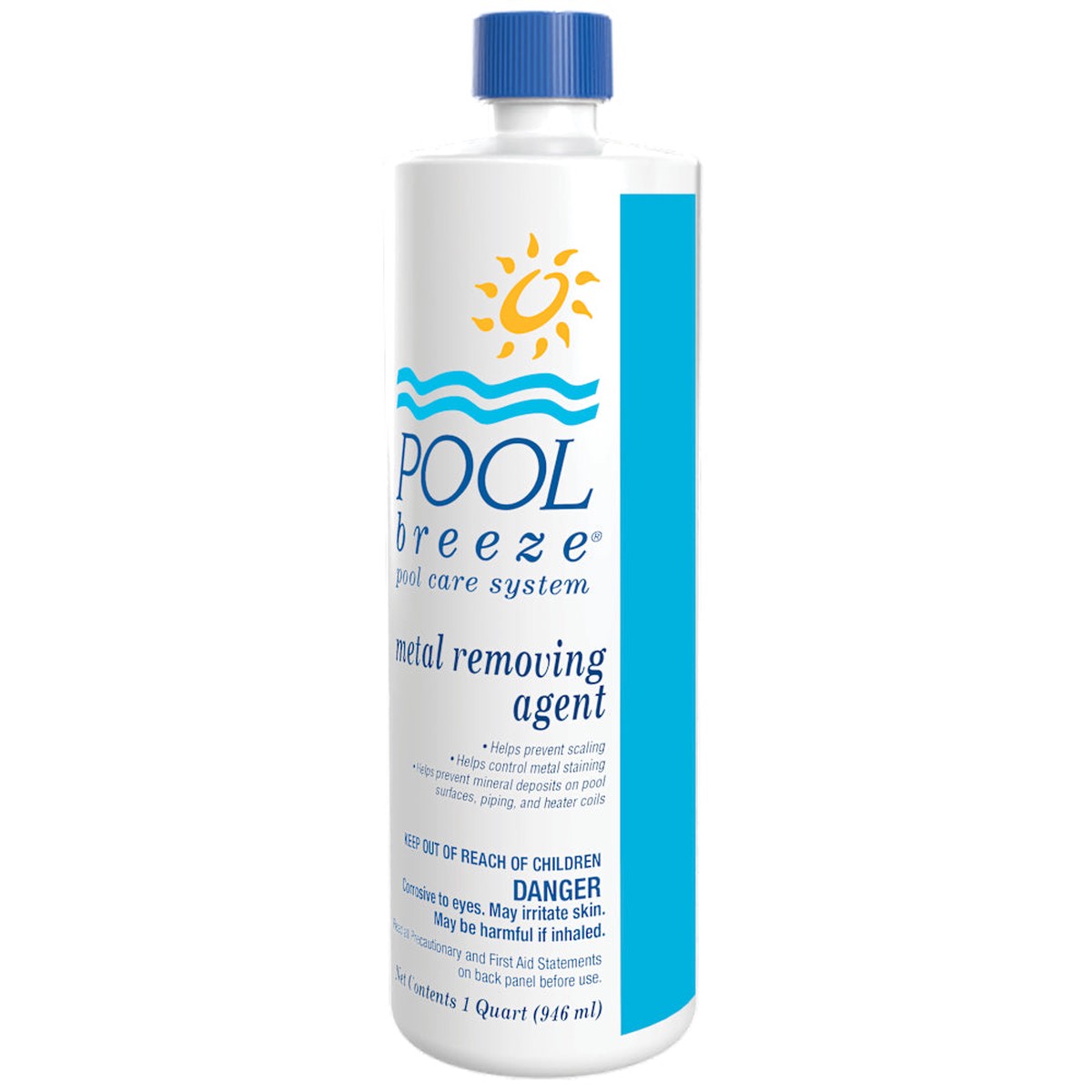 Metal Removing Agent | Pool Breeze | 32 Fl Oz Bottle | Heavy Duty Liquid | For DIY Pool Owners