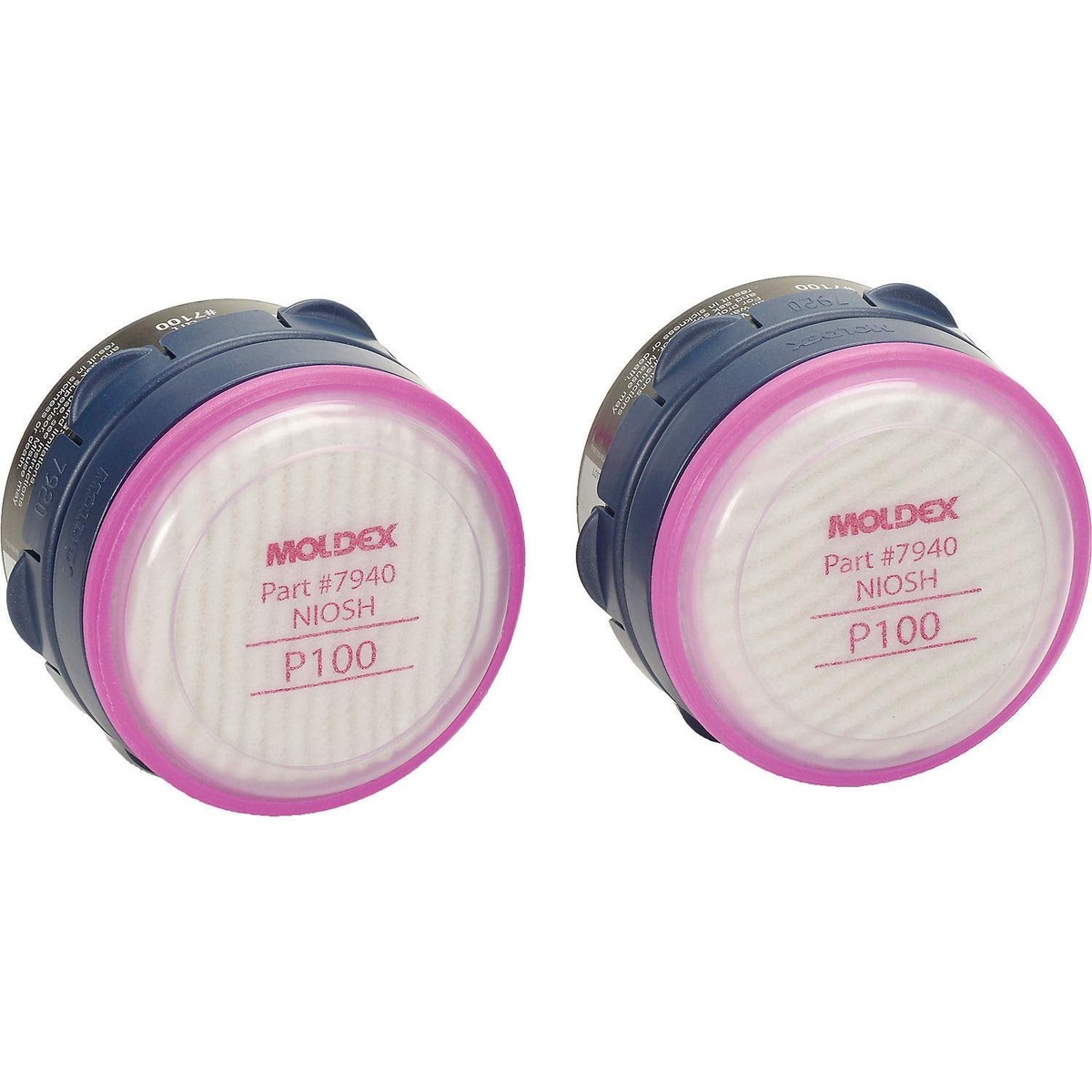 Moldex 7140 Organic Vapor/P100 7000/9000 Series Combo Stacked Cartridge/Filter, 1 Pair