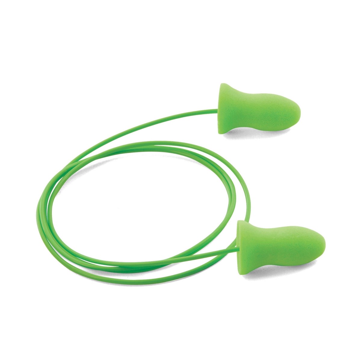 MOLDEX- Meteors Disposable Earplugs, Foam, Green, Corded - Box of 100