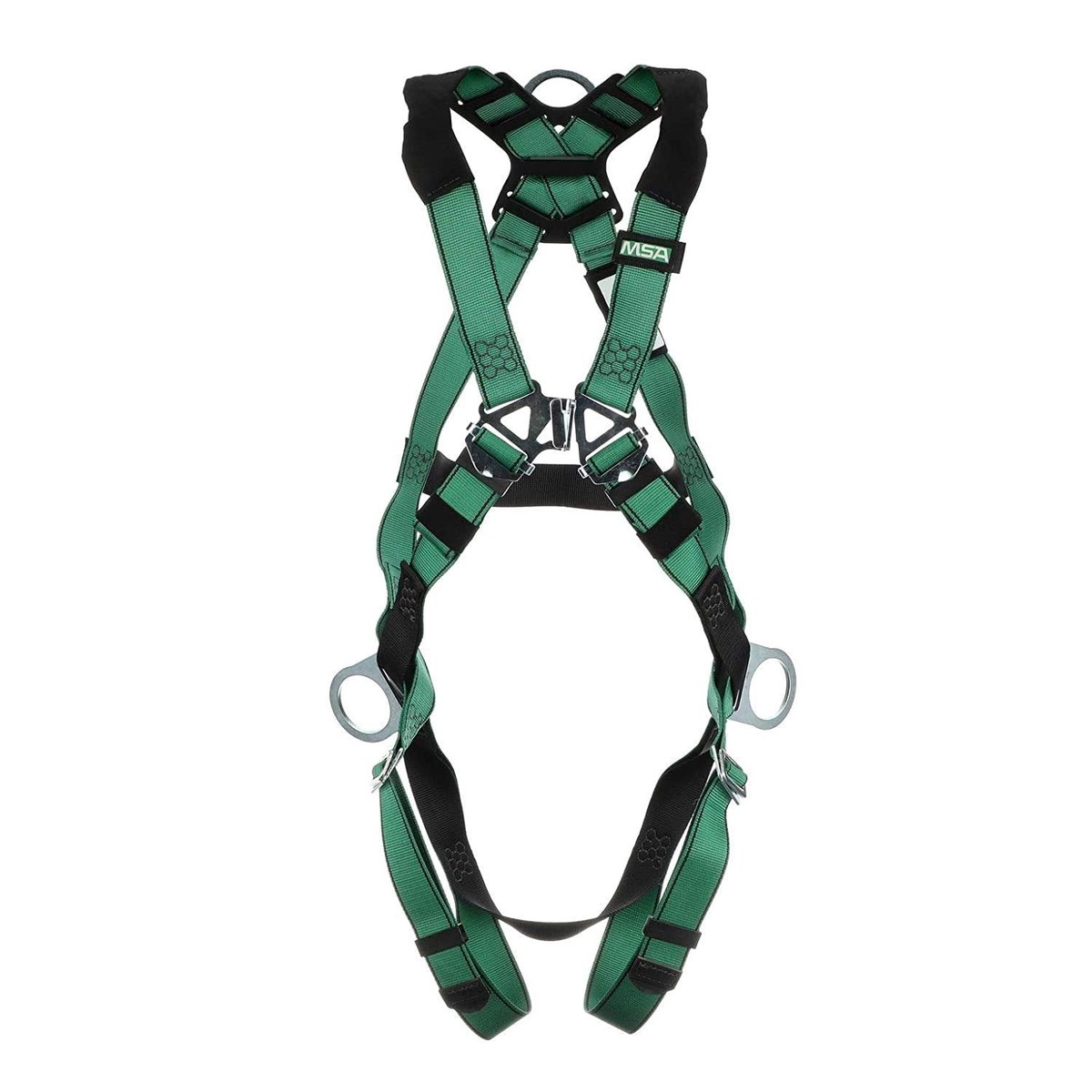 MSA V-Form Harness - Full Body Harness with Back/Chest/Hip D-Ring Configuration and Qwik Fit Leg Straps