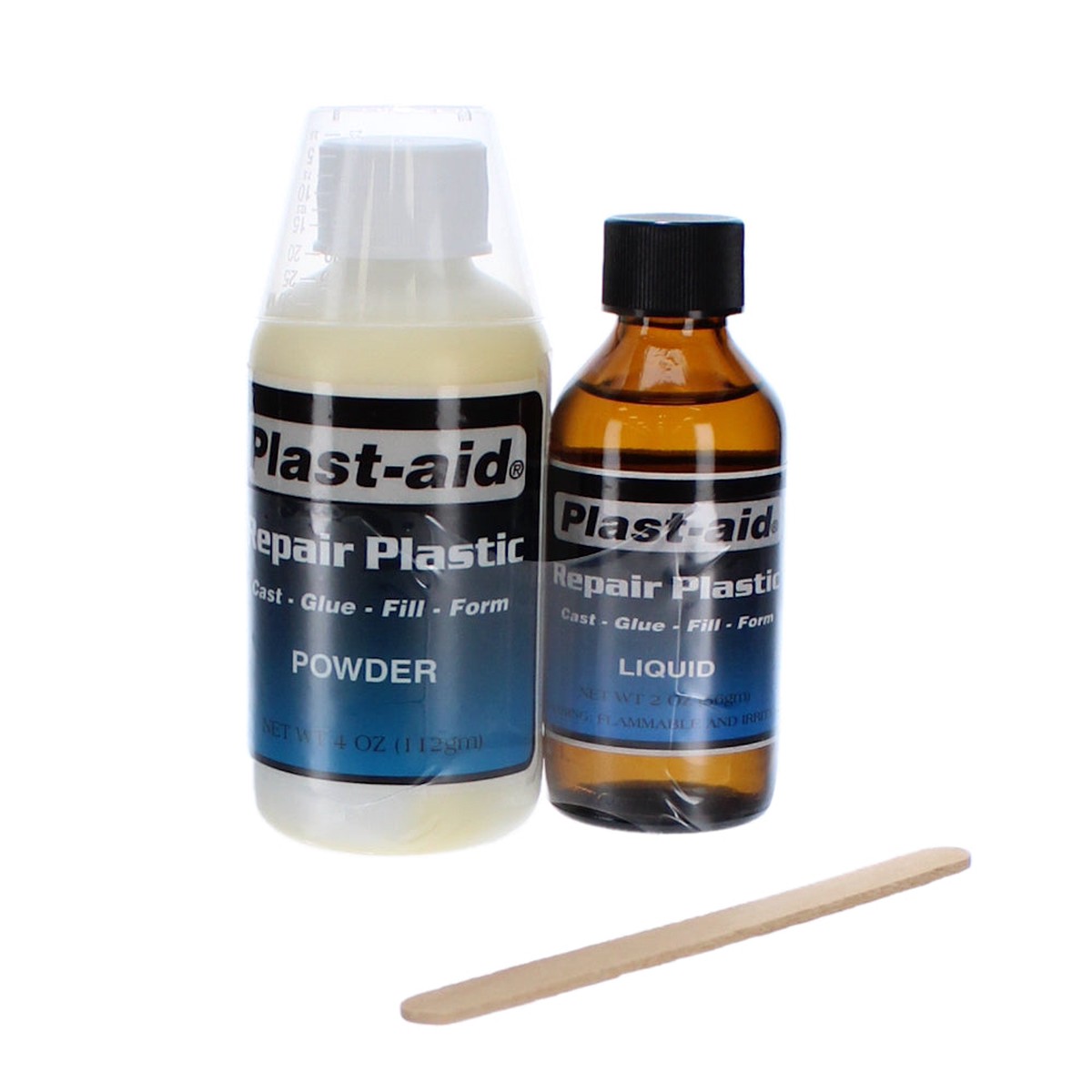 Multipurpose Repair Kit | Plast-Aid | PLA-6 | 6 Oz Epoxy | Fast Setting Plastic Repair Adhesive