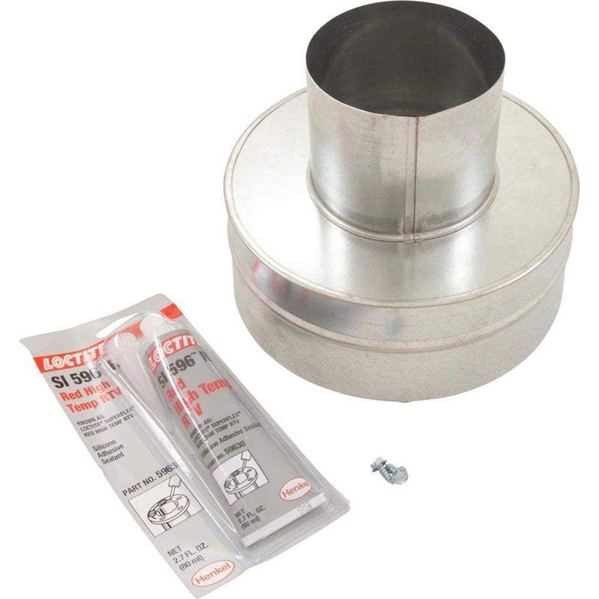 Pentair 77707-0077 Vertical Venting Negative Pressure Metal Flue Collar Replacement Pool and Spa Heater