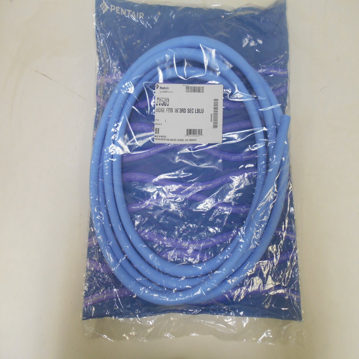 Pentair JV503 16-Feet Light Blue Third Section Feeder Hose Replacement Jet-Vac Automatic Pool Cleaner