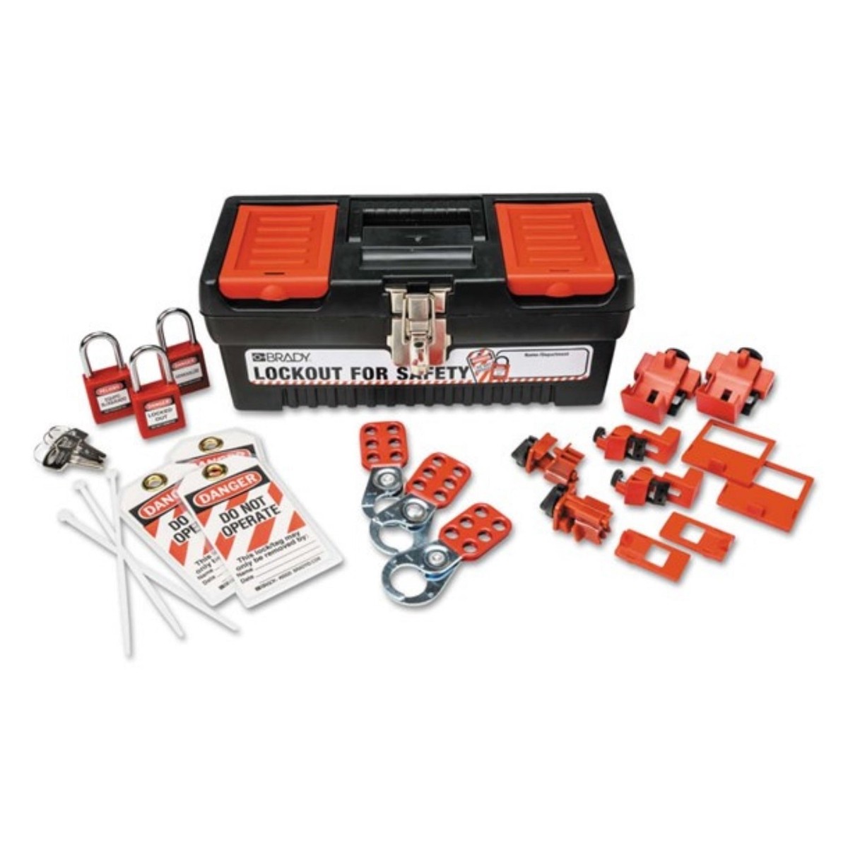 Personal Breaker Lockout Kits with Safety Padlocks, (6) Lockouts;(3) Padlocks
