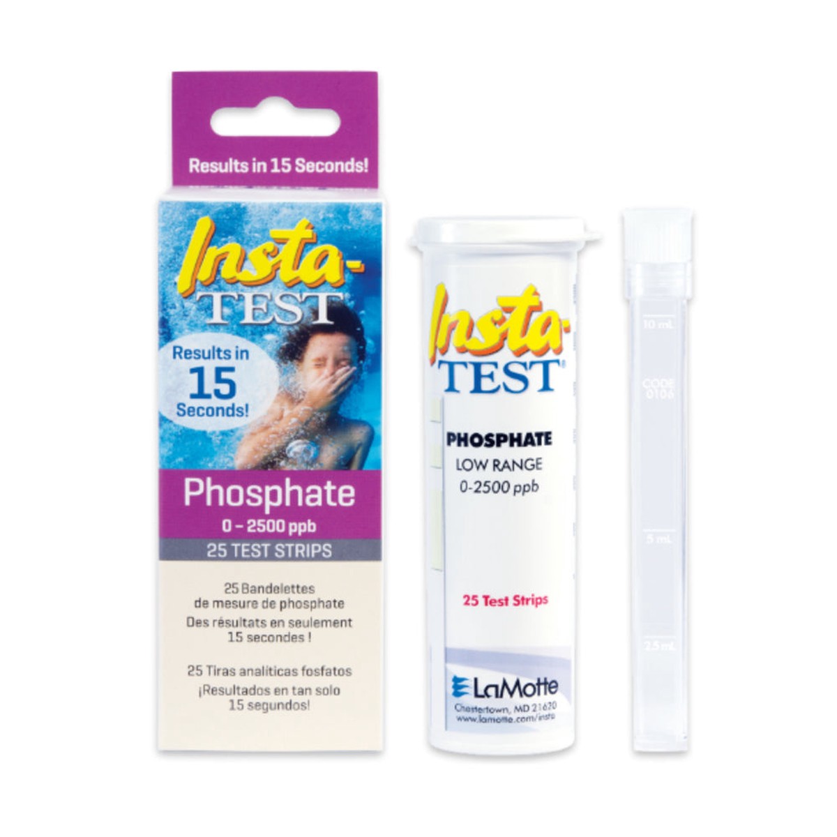 Phosphate Test Strips | Lamotte | InstaTest Low Range 3021-G-6 | Paper Read | On Site Water Testing