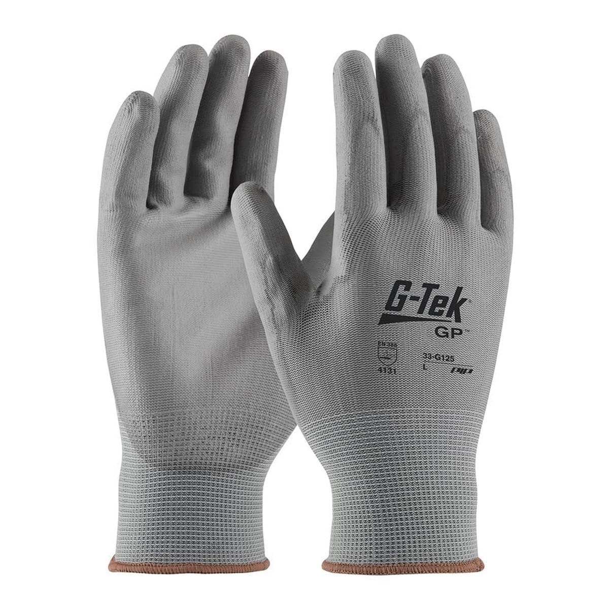 PIP 33-G125/XL G-Tek NPG Seamless Knit Nylon Glove with Smooth Grip, XL Size, Gray (Pack of 12)