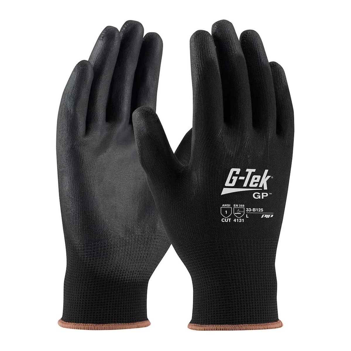 PIP Protective Industrial Products 33-B125-L PIP 33-B125-L Black Nylon Gloves, L, Black (Pack of 12)
