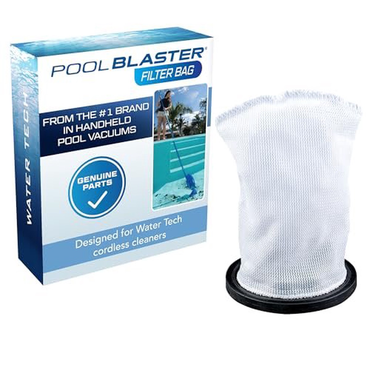 POOL BLASTER Genuine Replacement Filter Bag for Catfish Ultra, iVac 250, iVAC C2, Max and Volt FX-4 Pool Vacuums by Water Tech