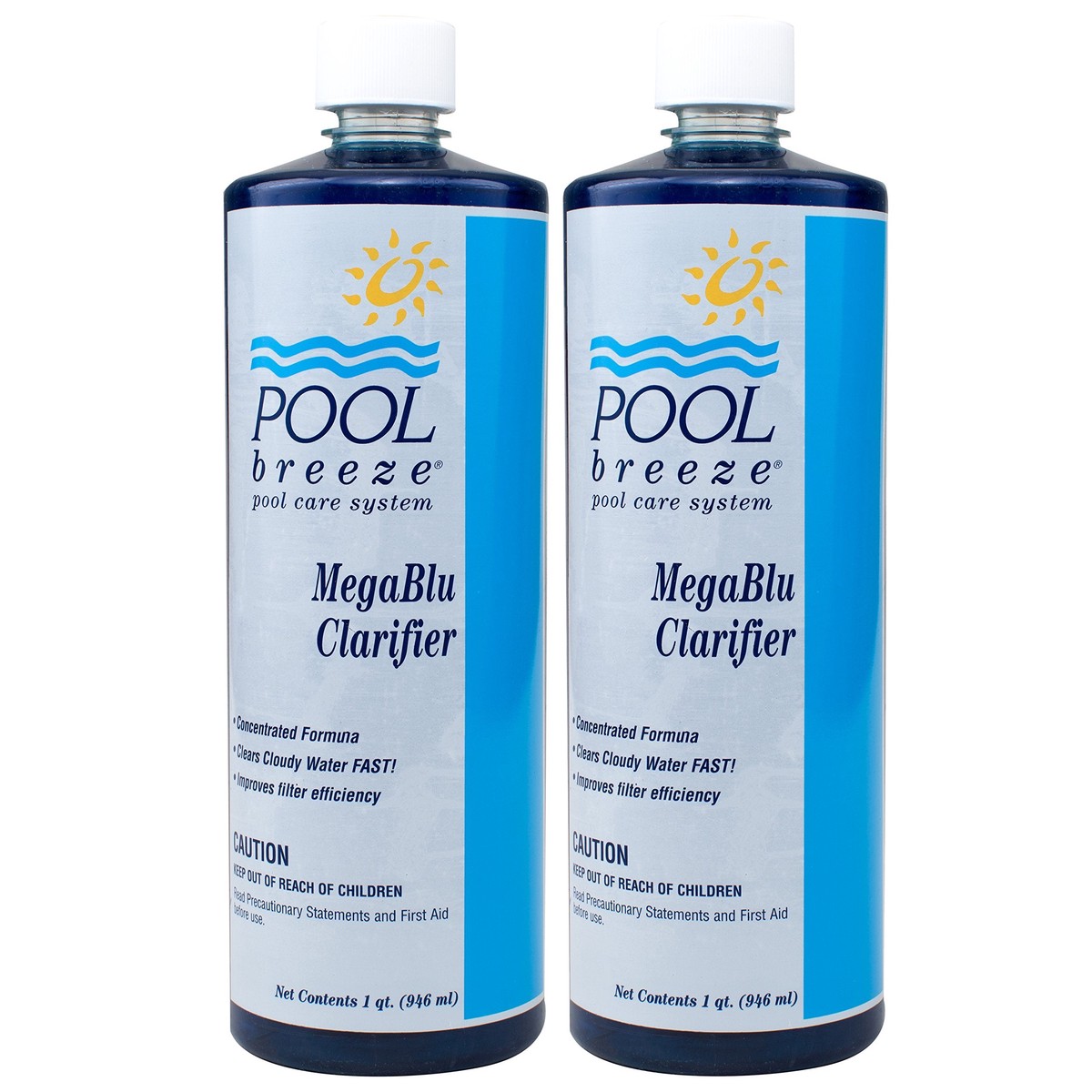 Pool Breeze MegaBlu Clarifier (1 qt) (2 Pack)