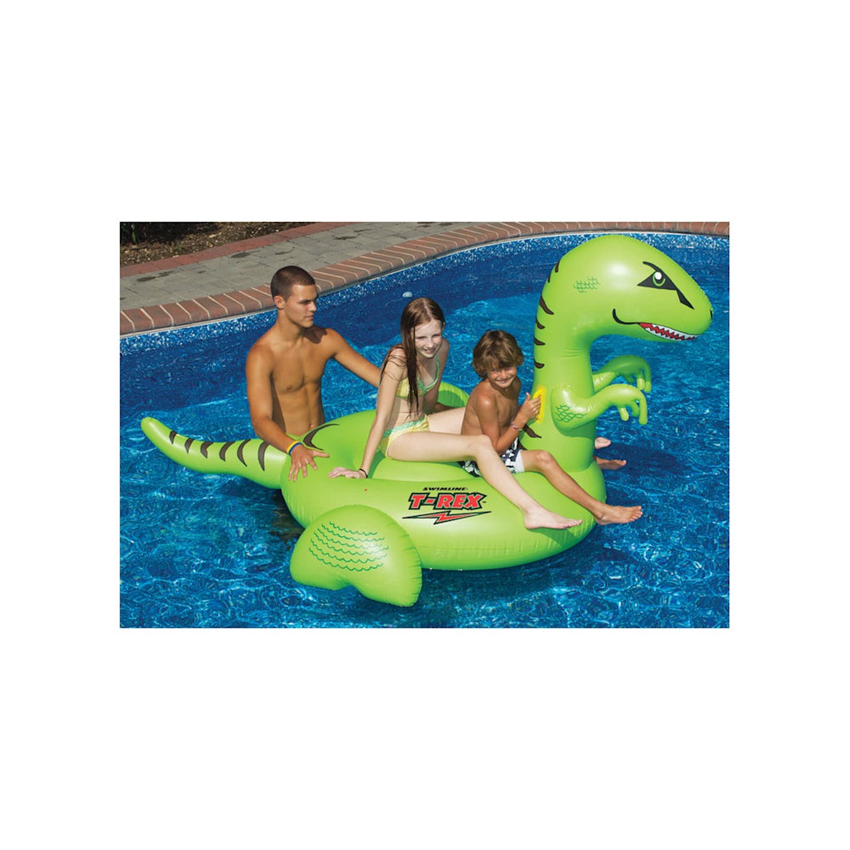 Pool Float | Swimline | 90624 | Giant Ride On TRex | Vinyl Manual Inflate