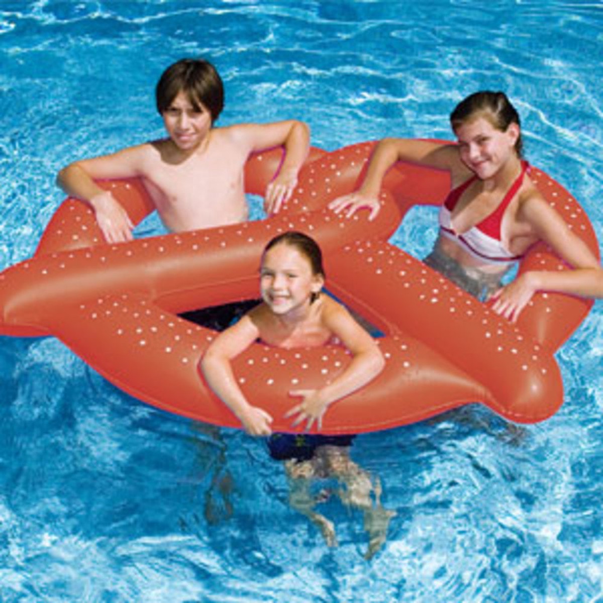 Pool Float | Swimline | 90640 | Giant Pretzel Shape | Oversized Vinyl